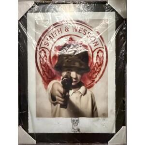 Van Saro "Monkey See Monkey Do" Framed & Signed With One of a Kind Drawing 33 Ed